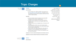 Desktop Screenshot of changes.tropo.com