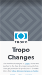 Mobile Screenshot of changes.tropo.com